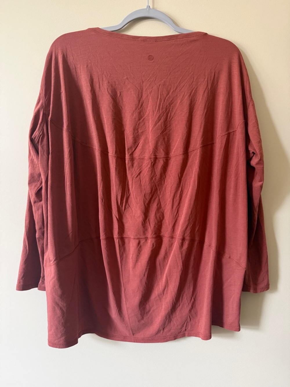 Lululemon Long Sleeve Back in Action shirt - terracotta